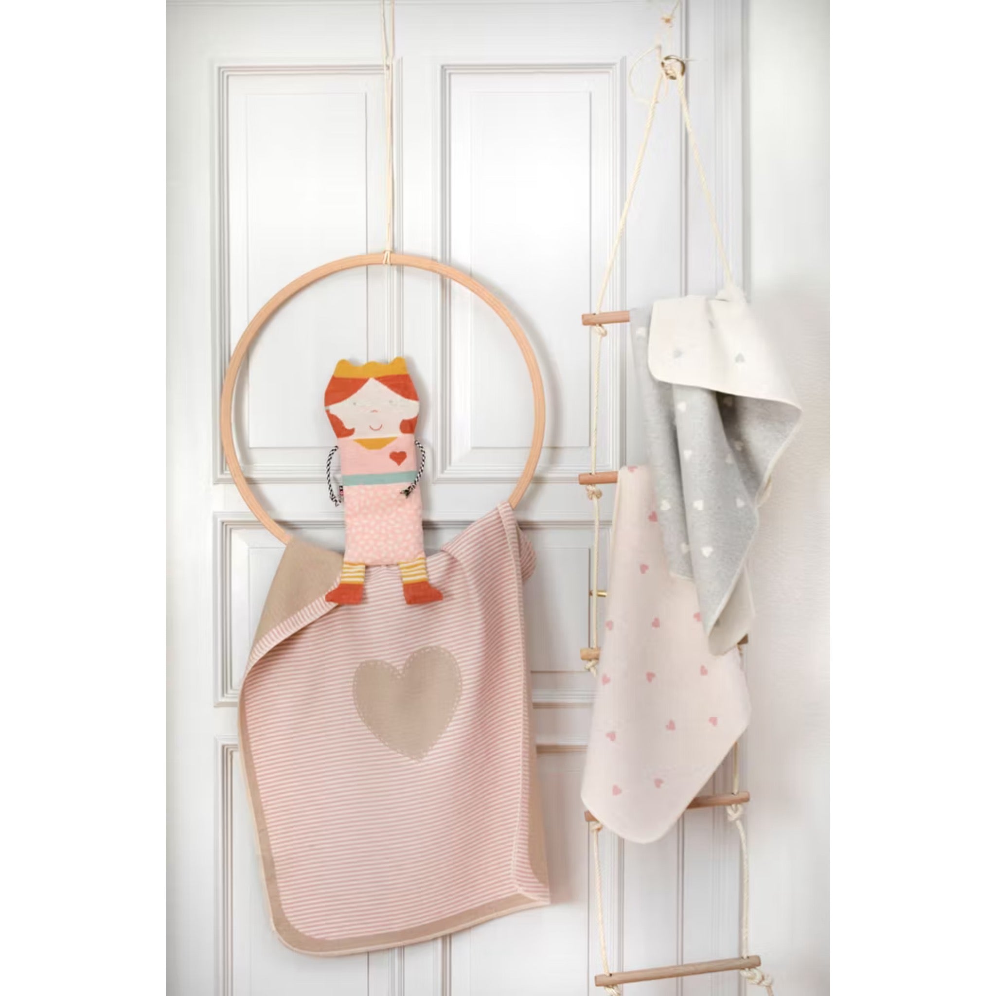 Babydecke Juwel "Herz", Kuscheldecke, Rosa