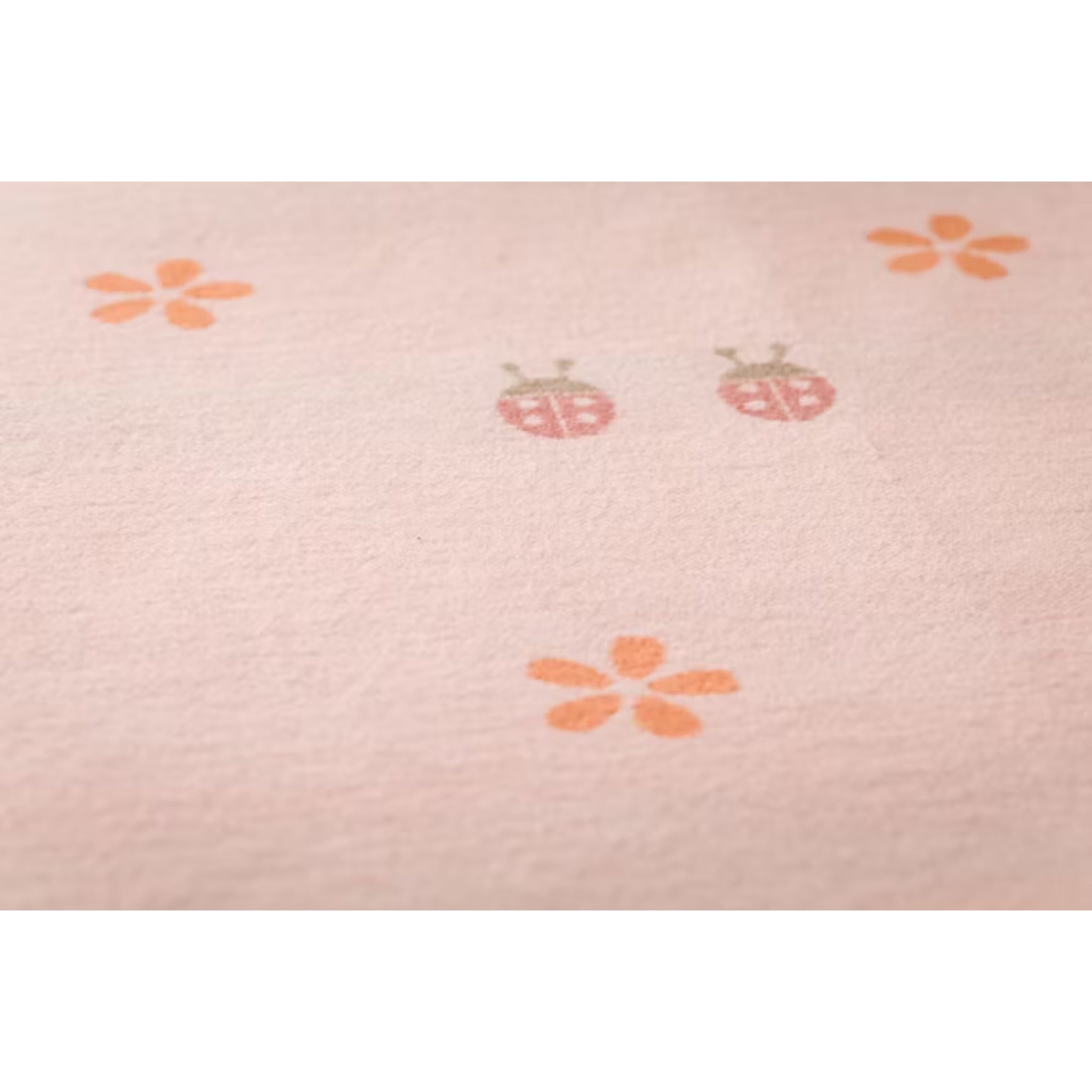 Baby- und Kinderdecke Lena "Käfer" Baumwolldecke, Kuscheldecke, Rosa