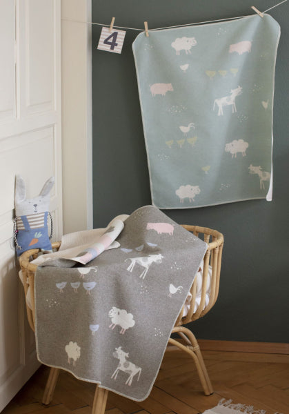 Babydecke Juwel "Hunde", Kuscheldecke, Hellgrün
