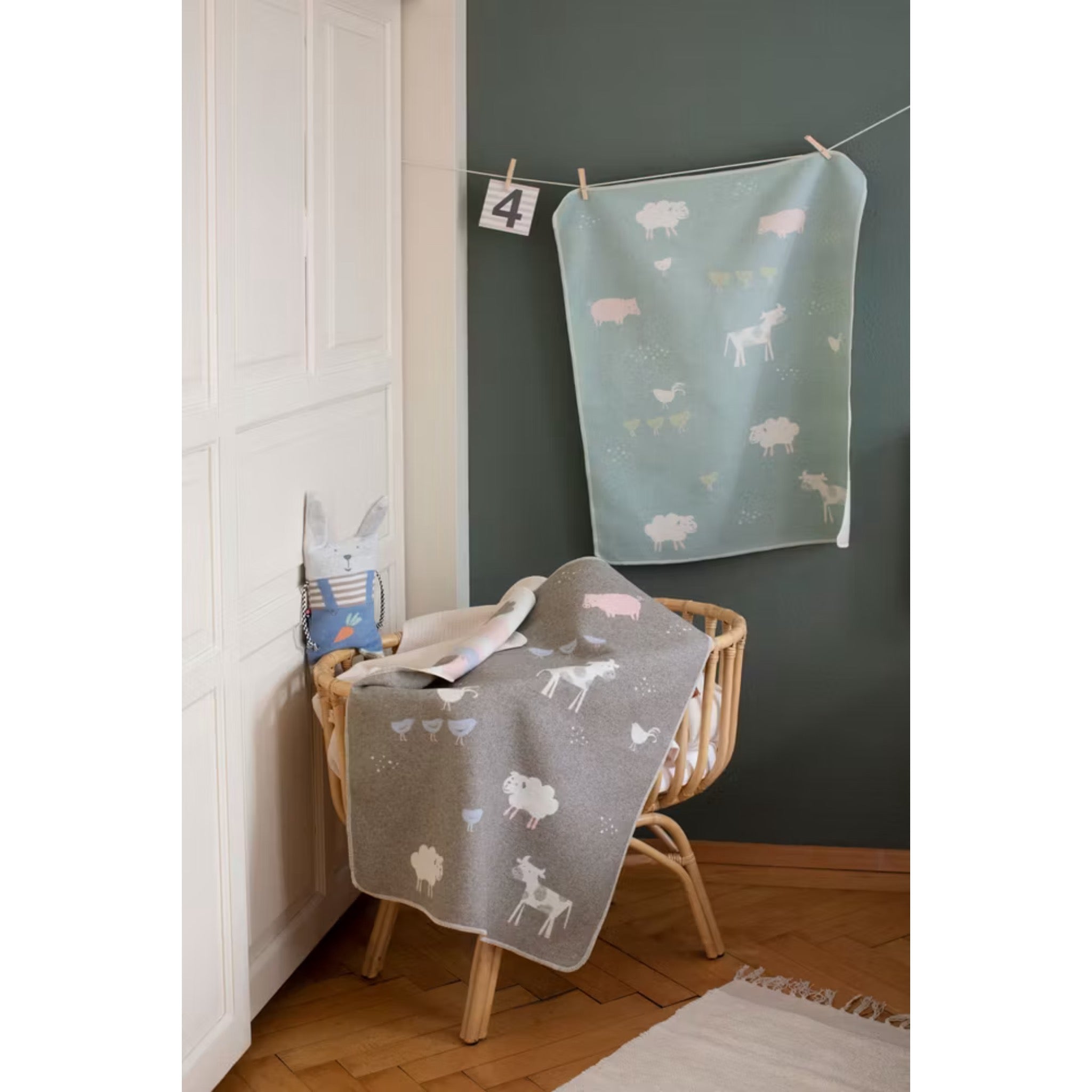 Babydecke Juwel "Bauernhof", Kuscheldecke