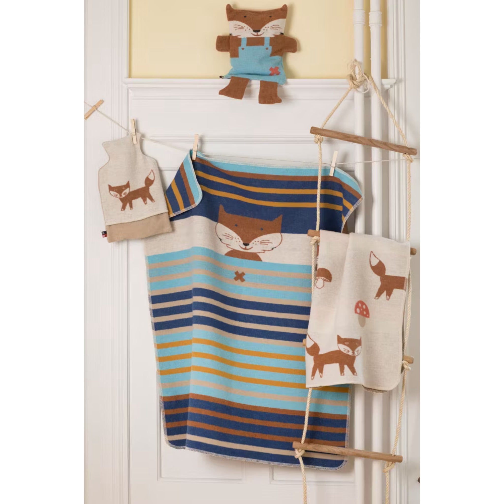 Babydecke Juwel "Fuchs & Streifen", Kuscheldecke