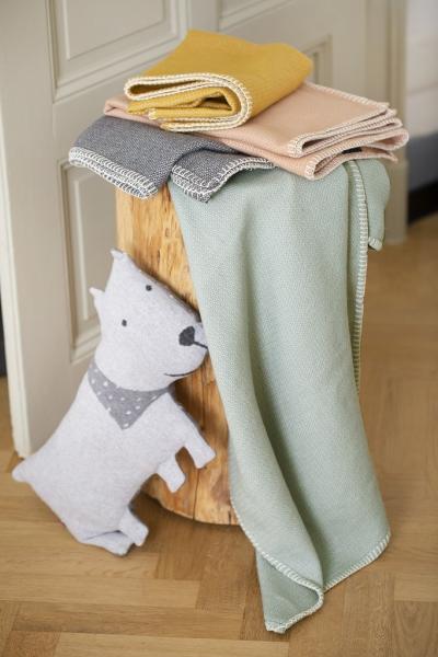 Juwel Kinder-Kissen "Hund", Kuschelkissen, Grau