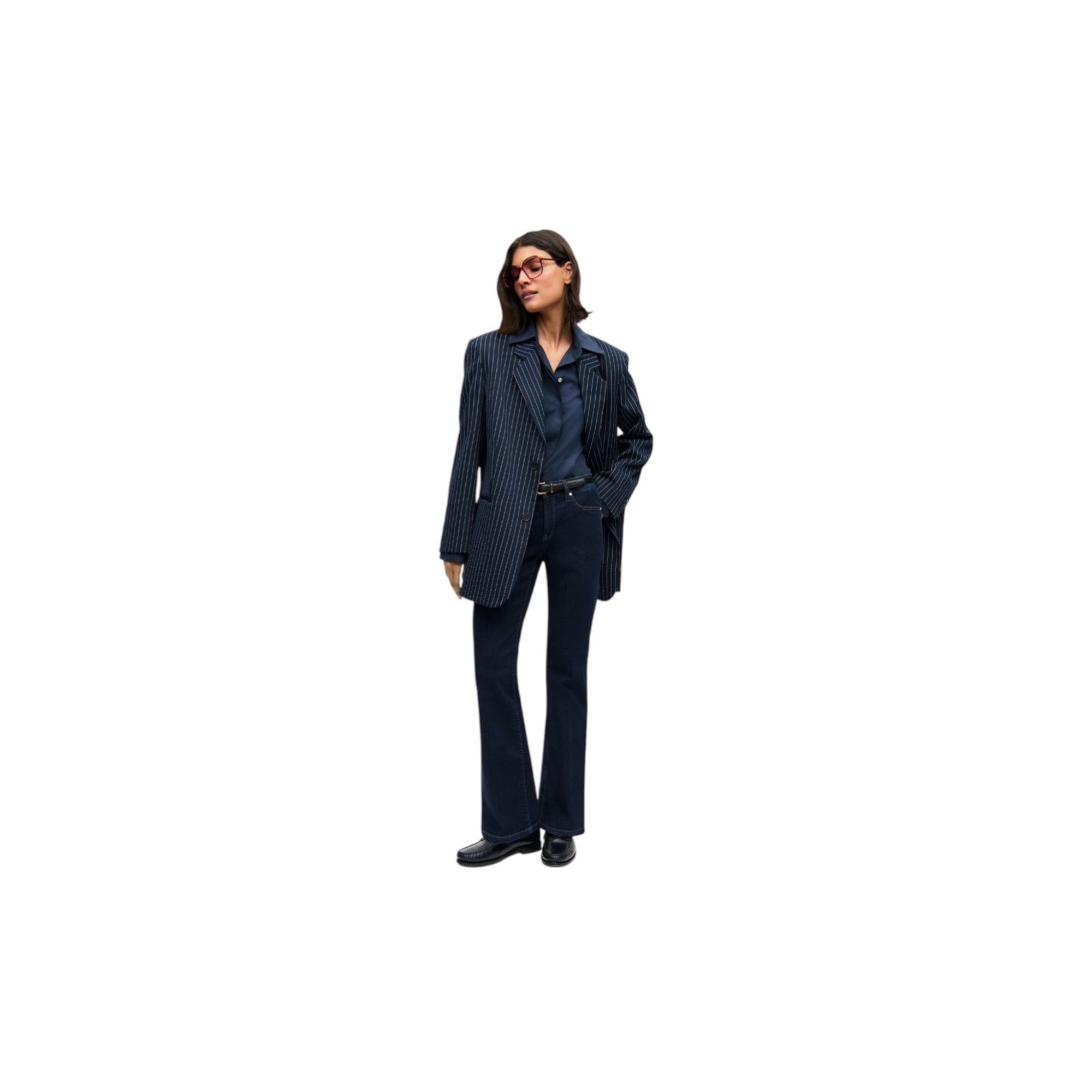 Cambio Jeans "Paris flared", Dark Denim