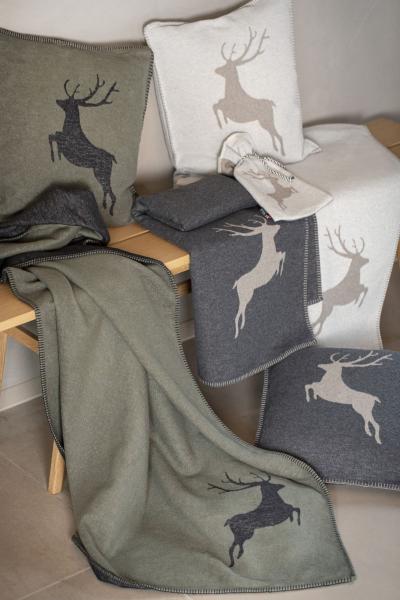 Wohndecke "Sylt Hirsch", Kuscheldecke