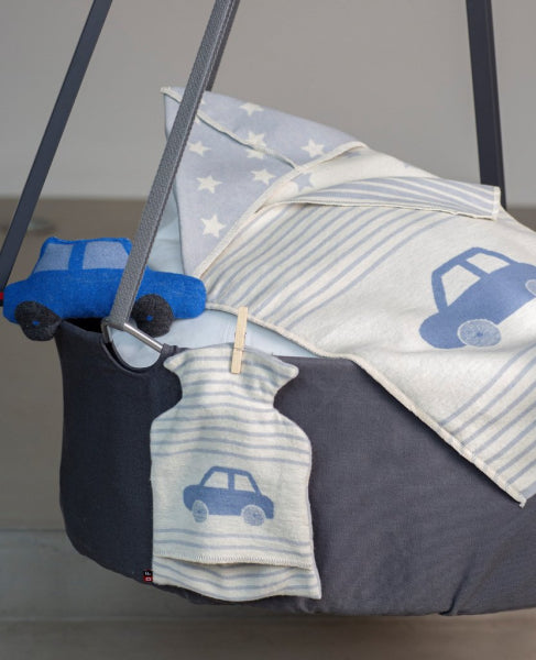 Kinder-Wärmflasche "Auto" Hellblau