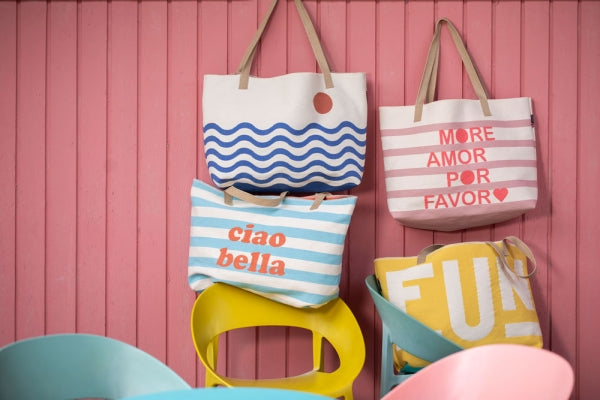 Goliath Tasche „More Amor Por Favor“ – Rosa Streifen