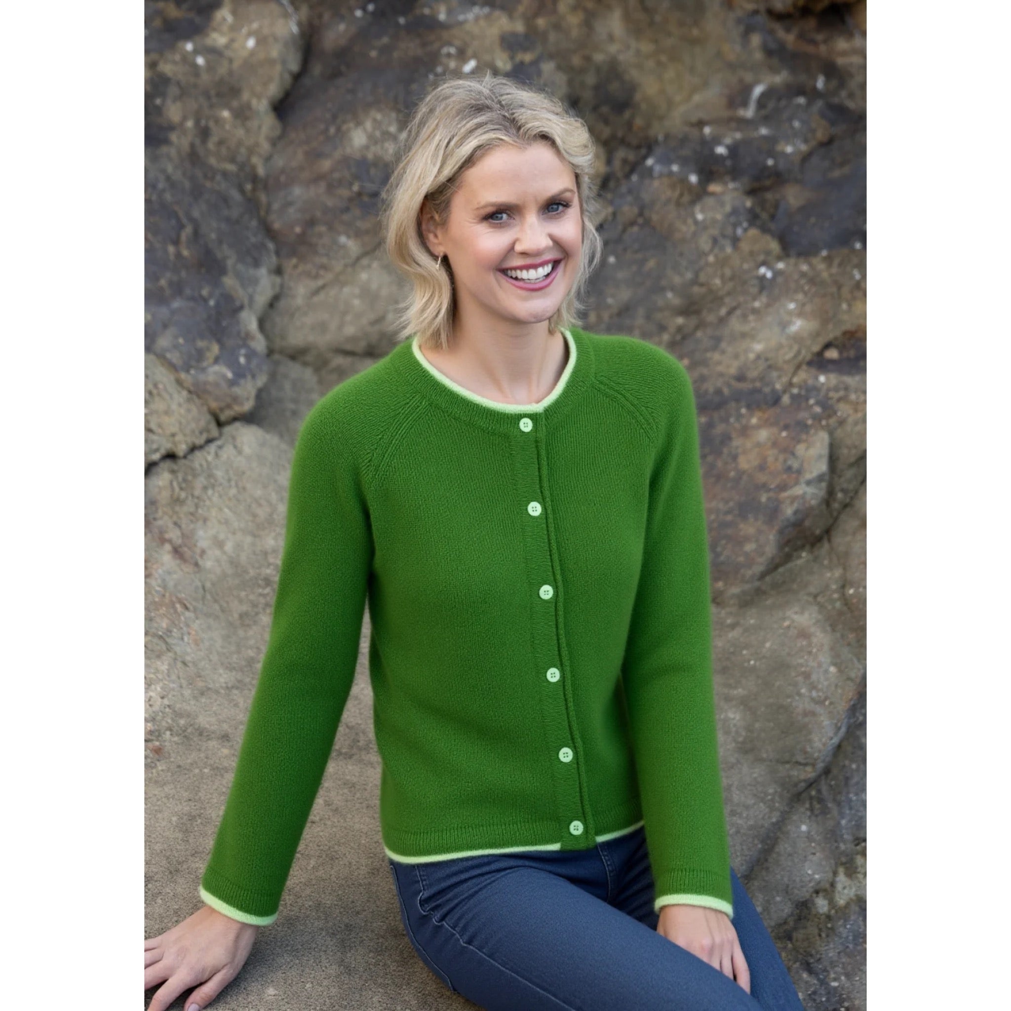 Irischer Woll-Cardigan "Killiney" - zeitlos & edel