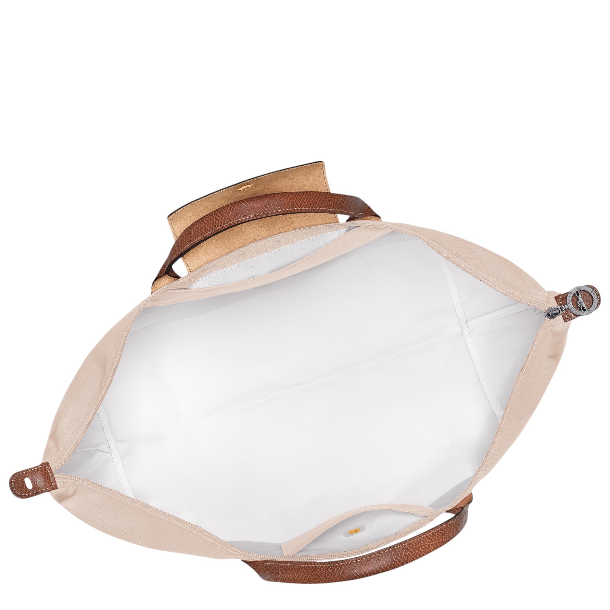 Longchamp Le Pliage Reisetasche, Weekender L, Papier (Hellbeige)