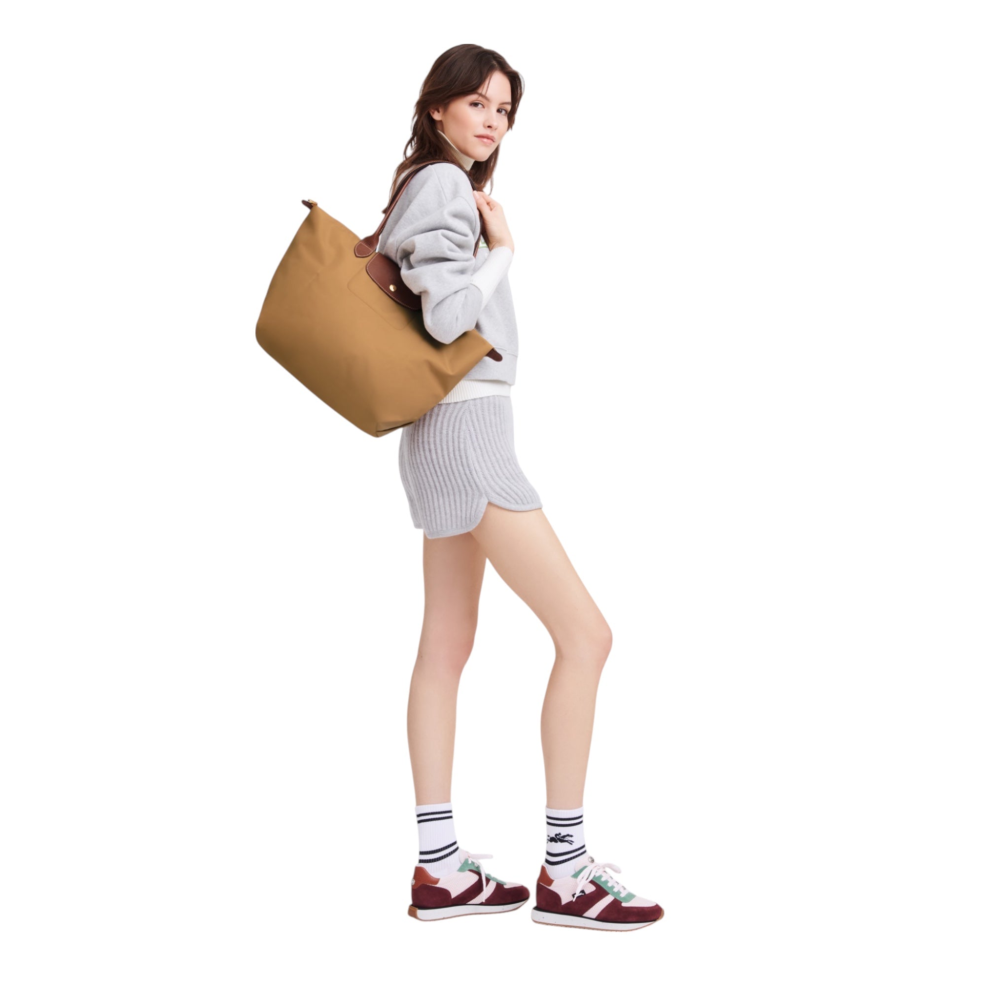 Longchamp Le Pliage Shopper L - Gelbbraun (Chamois)
