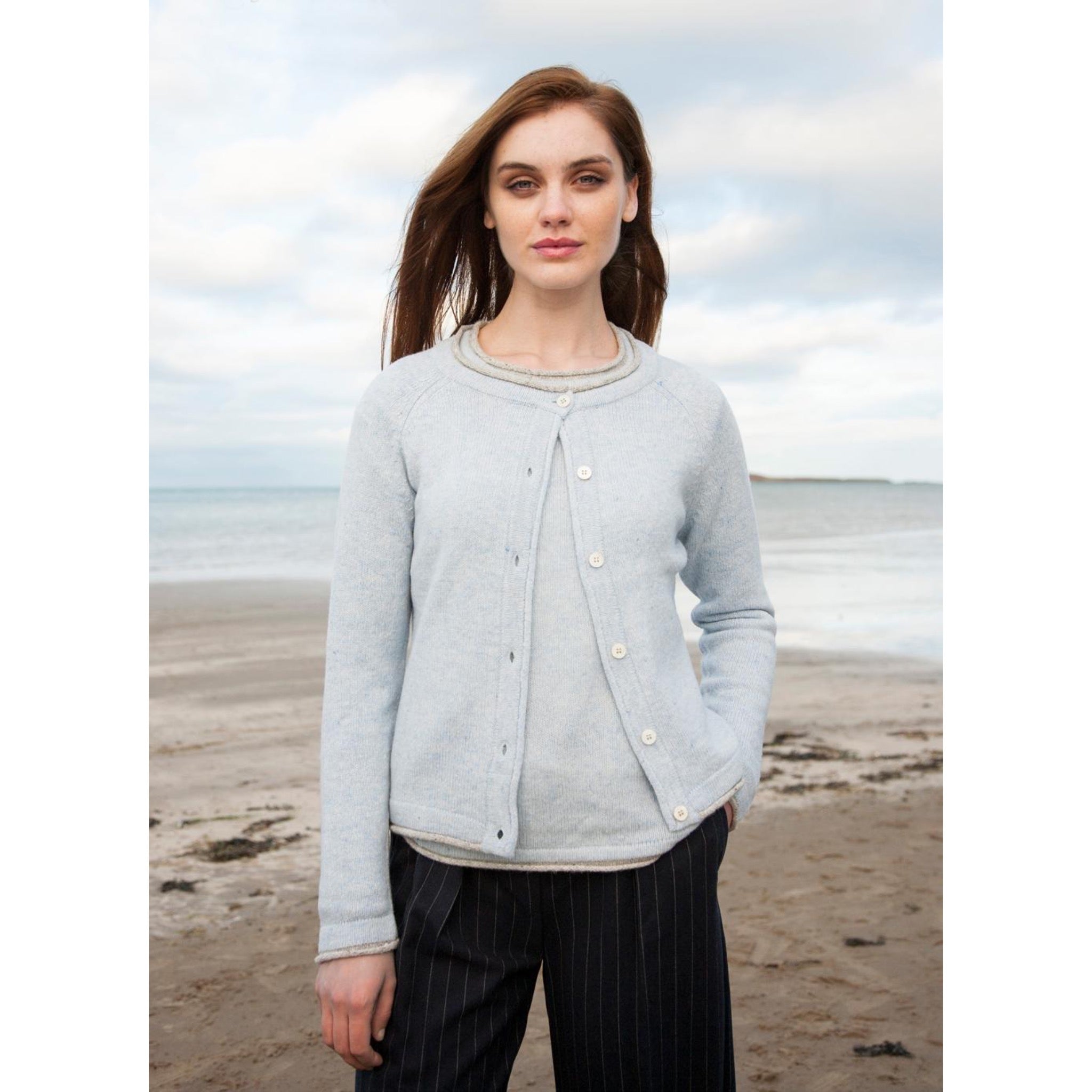 Irischer Woll-Cardigan "Killiney" - zeitlos & edel