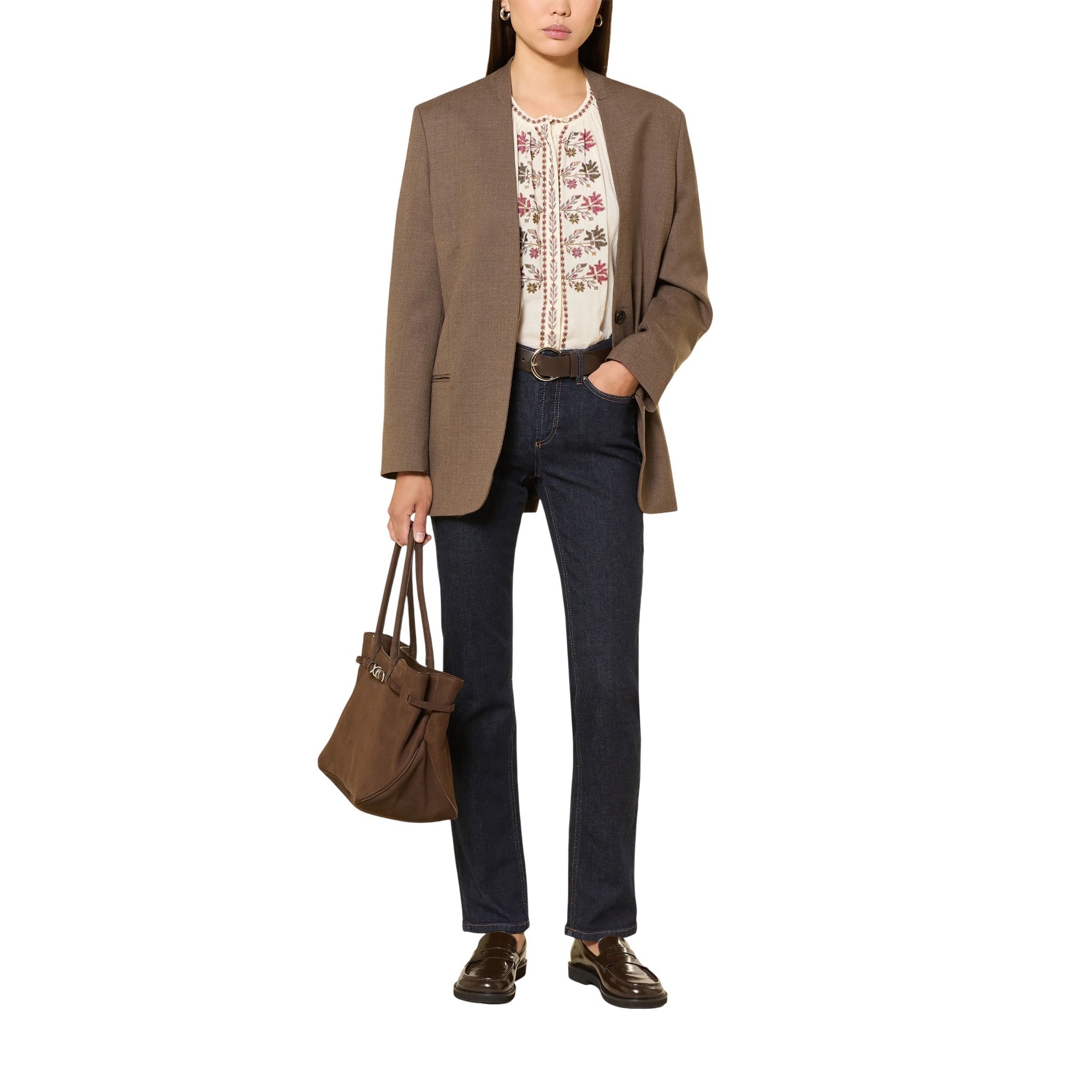 Cambio Jeans Piper Long, Dark Blue