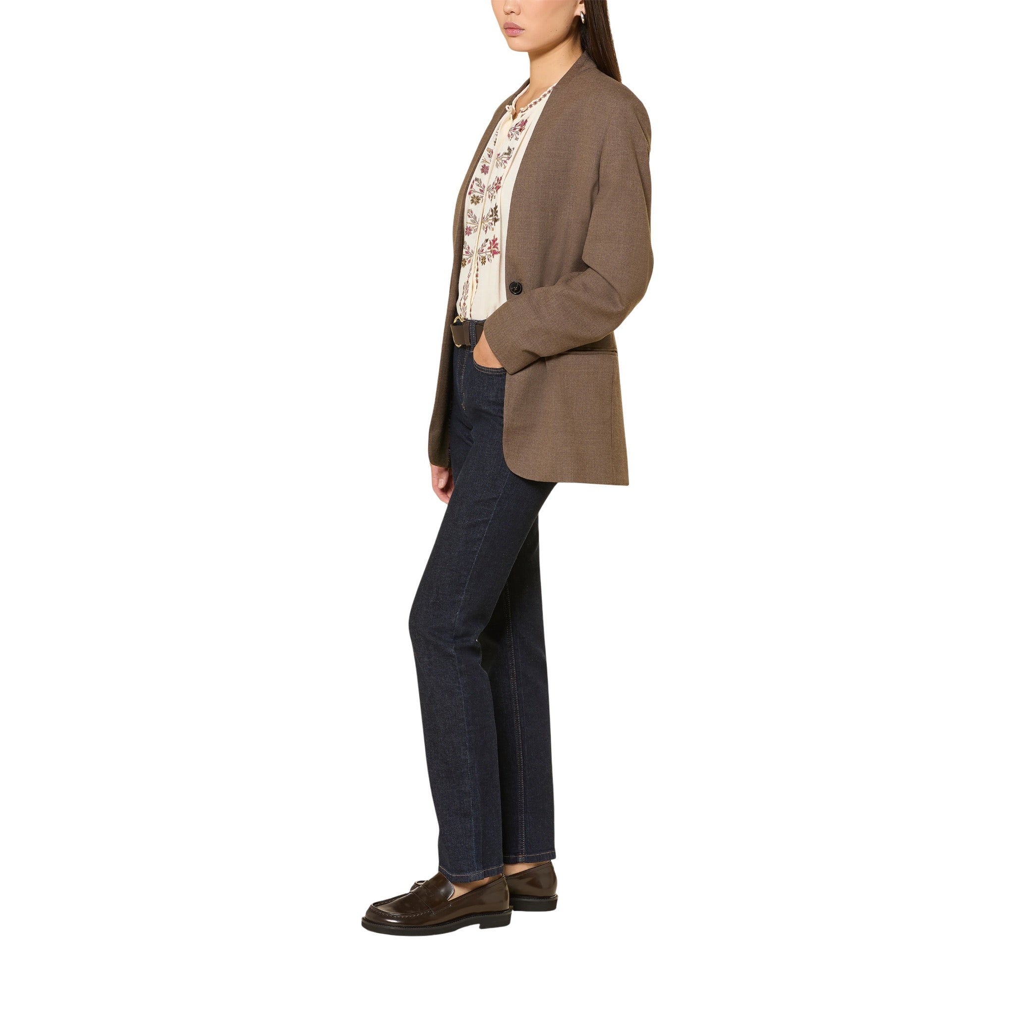 Cambio Jeans Piper Long, Dark Blue