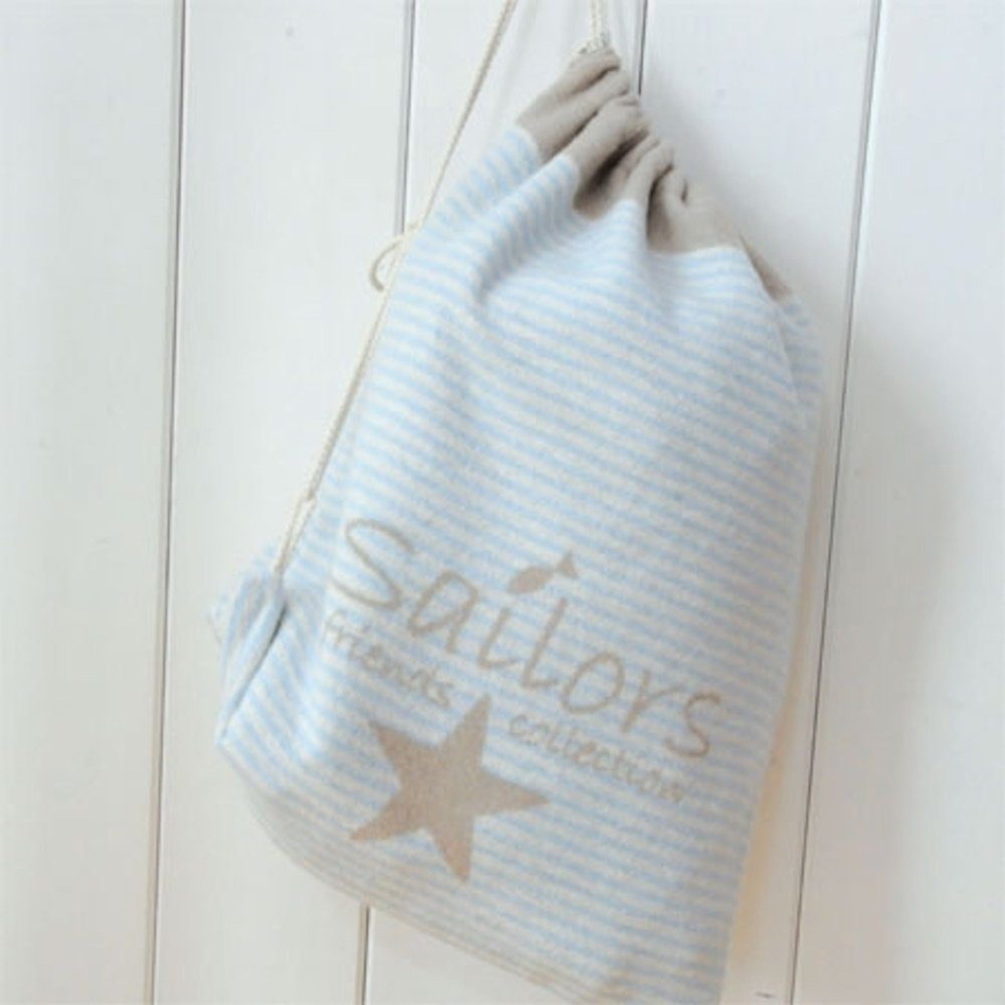 Juwel Baby- Kinderdecke Sailor mit Beutel, Hellblau