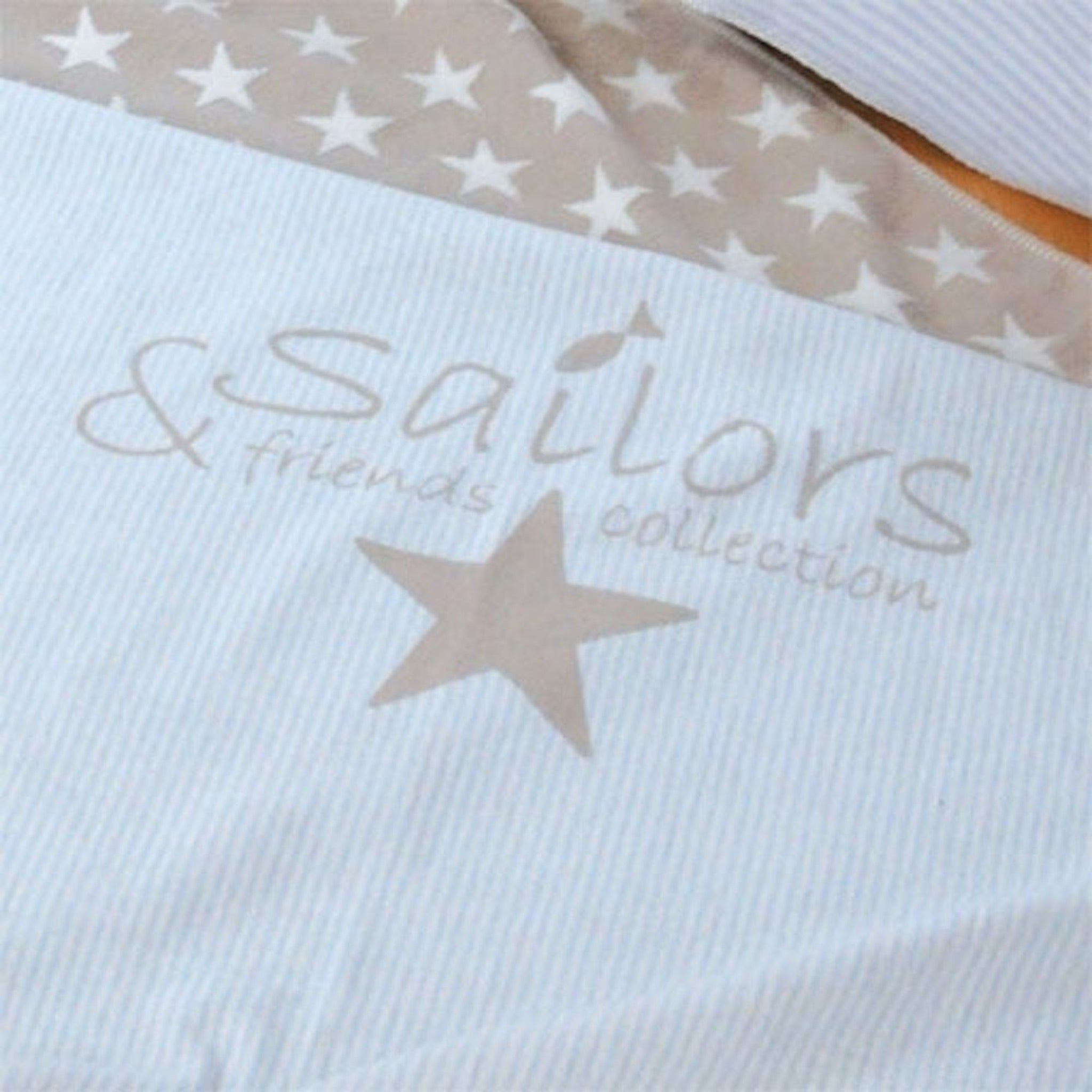 Juwel Baby- Kinderdecke Sailor mit Beutel, Hellblau