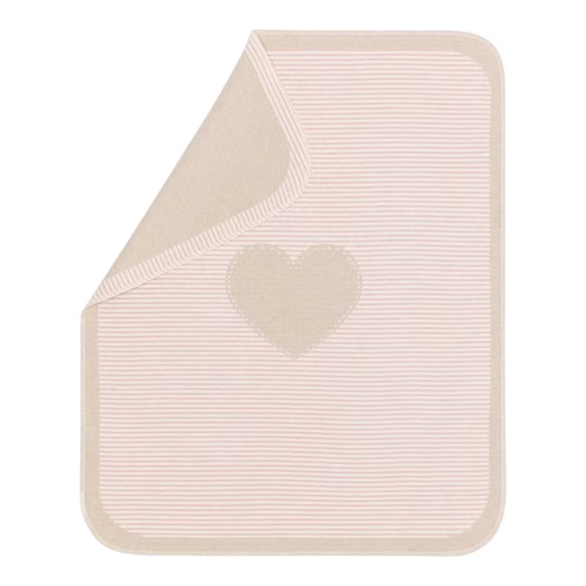 Babydecke Juwel "Herz", Kuscheldecke, Rosa