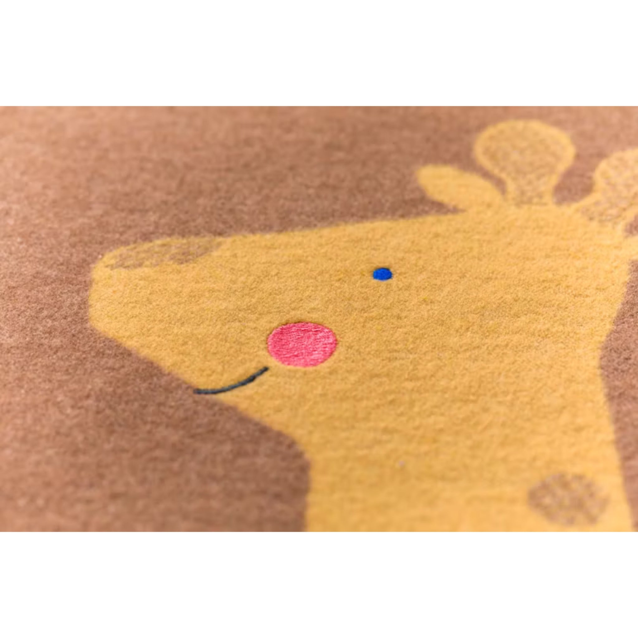 Babydecke Lili "Giraffe", Kuscheldecke mit Stickerei, Braun