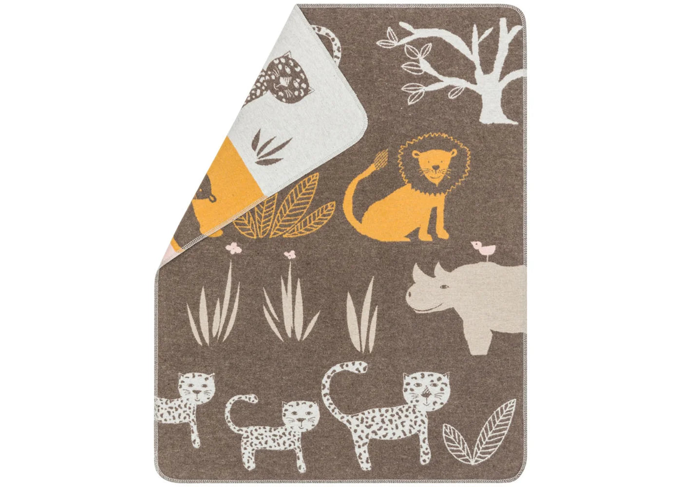 Babydecke Juwel "Dschungel", Kuscheldecke, Braun