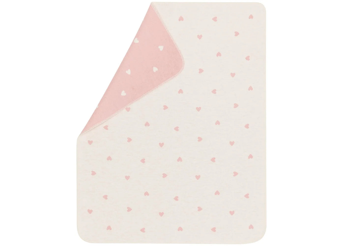 Babydecke Juwel "Herzen allover", Kuscheldecke, Rosa