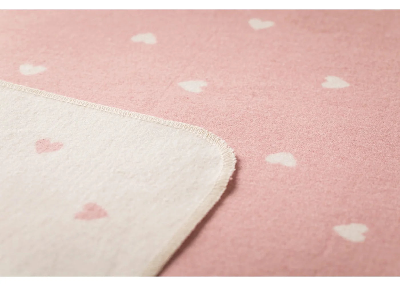 Babydecke Juwel "Herzen allover", Kuscheldecke, Rosa