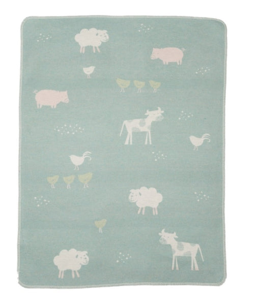 Babydecke Juwel "Hunde", Kuscheldecke, Hellgrün