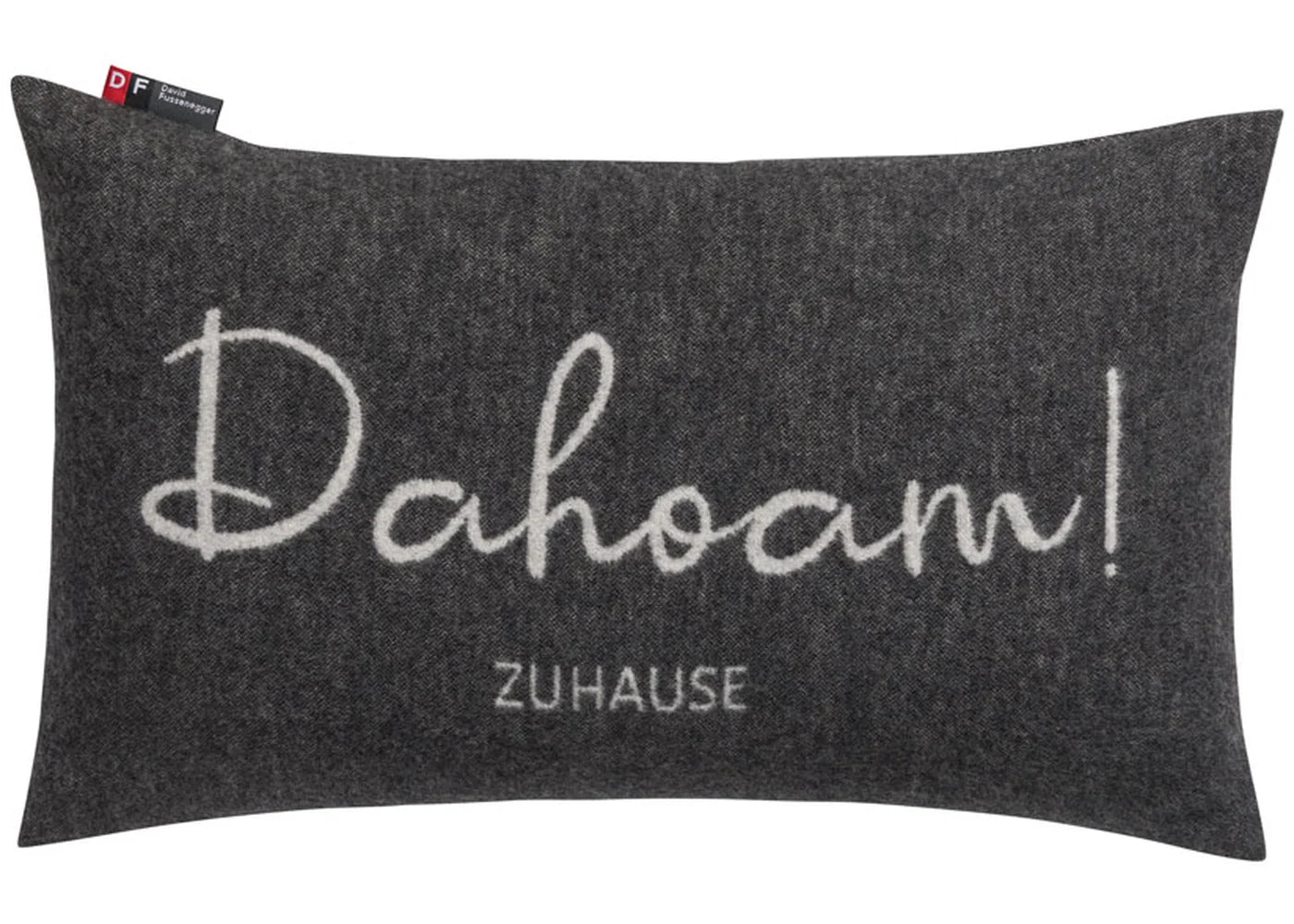 Kissenhülle "Dahoam", Anthrazit