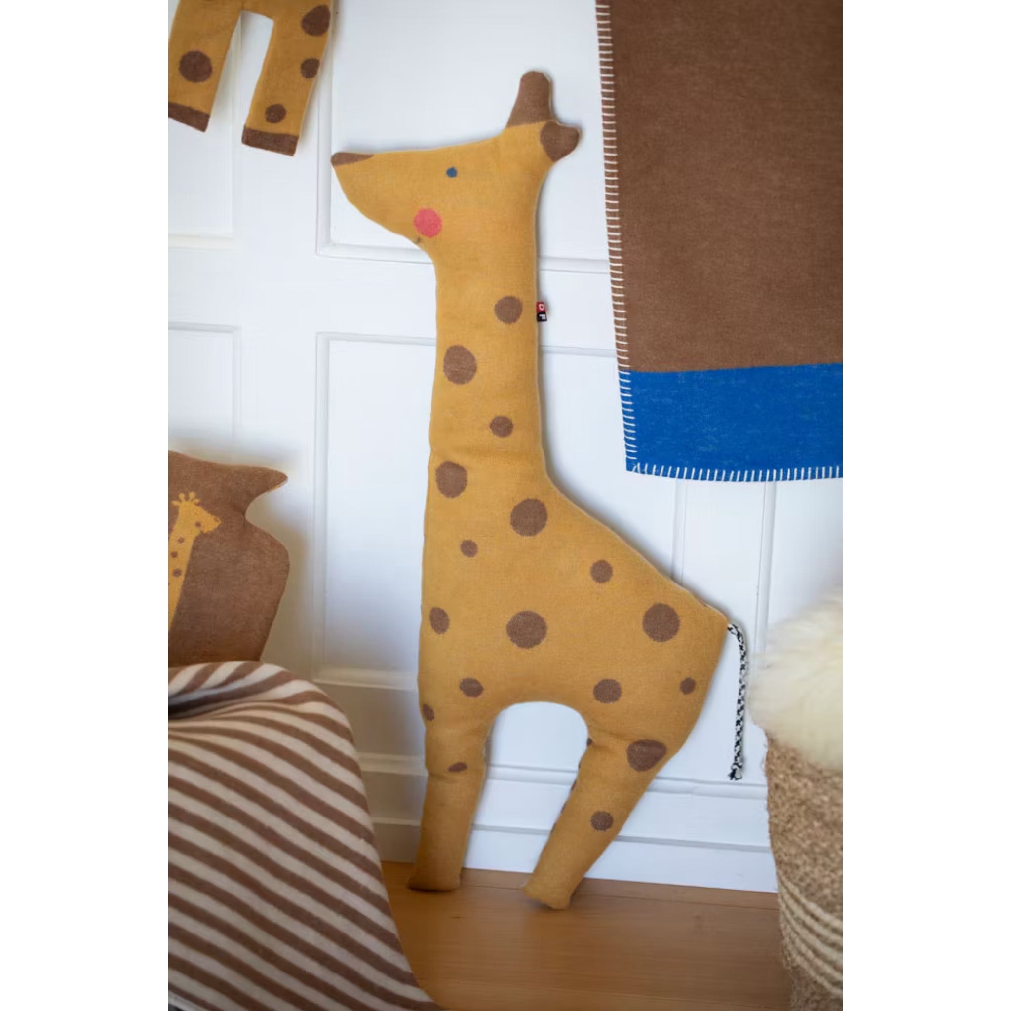 Juwel Kinder-Kissen "Giraffe", Kuschelkissen, Gold