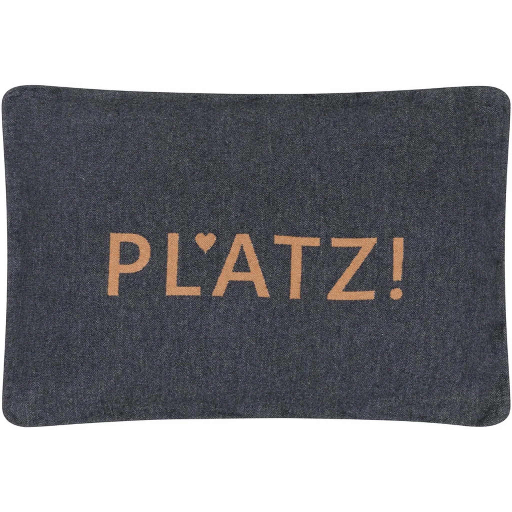 Hundekissen "Sitz!", Hundebett, Liegekissen, Anthrazit