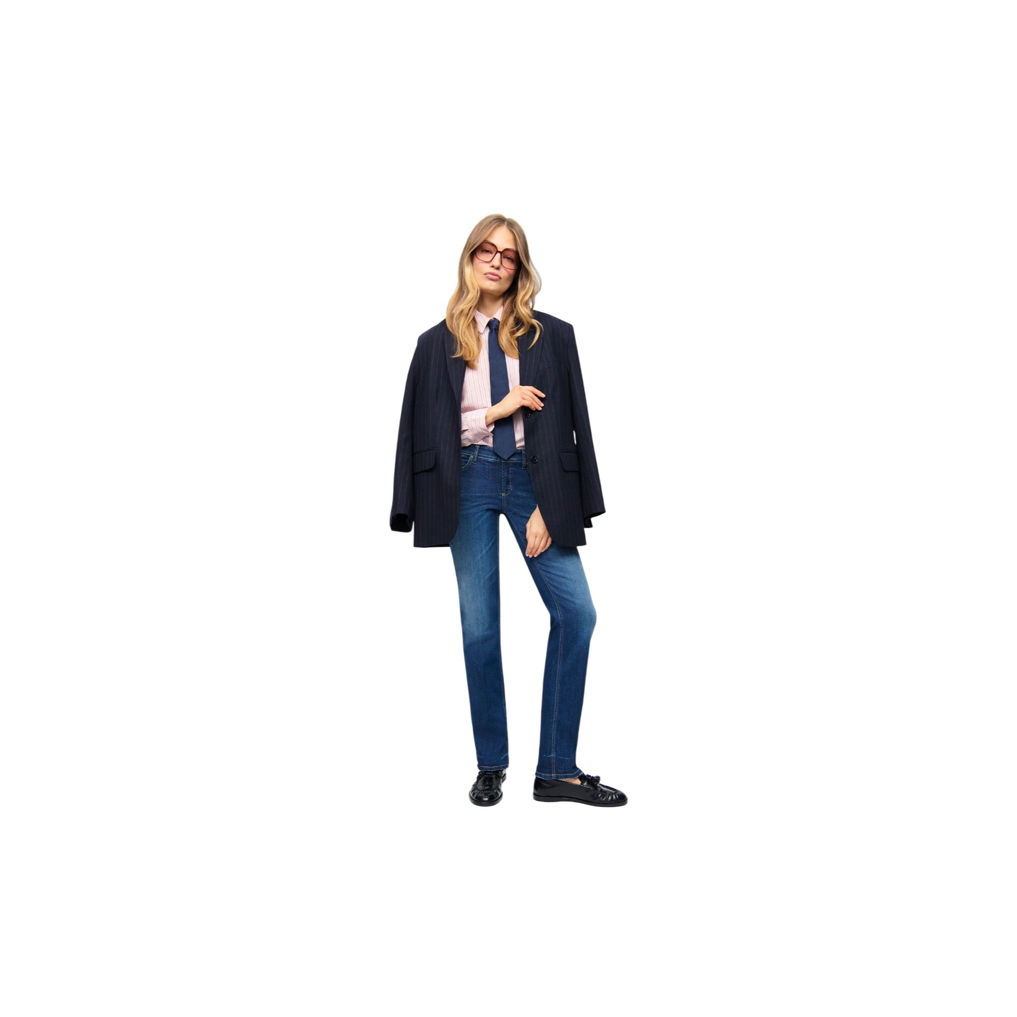 Cambio Jeans Piper Long, Blue