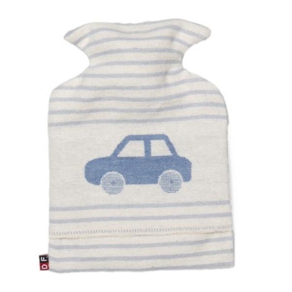 Kinder-Wärmflasche "Auto" Hellblau