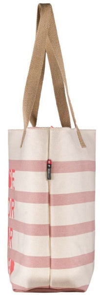 Goliath Tasche „More Amor Por Favor“ – Rosa Streifen