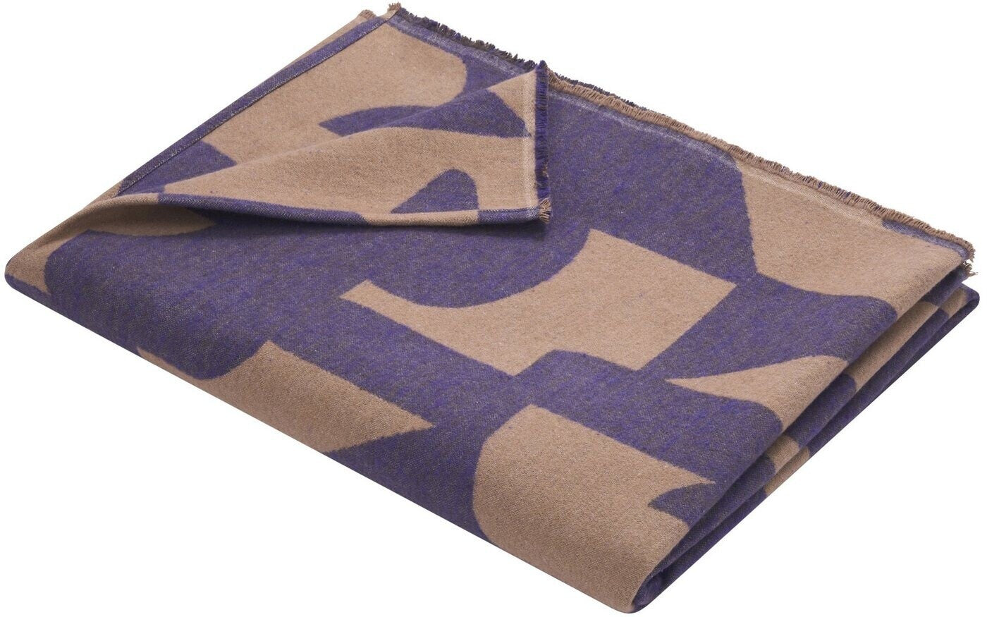 Wohndecke Luca „Viola abstrakt“, Flanelldecke