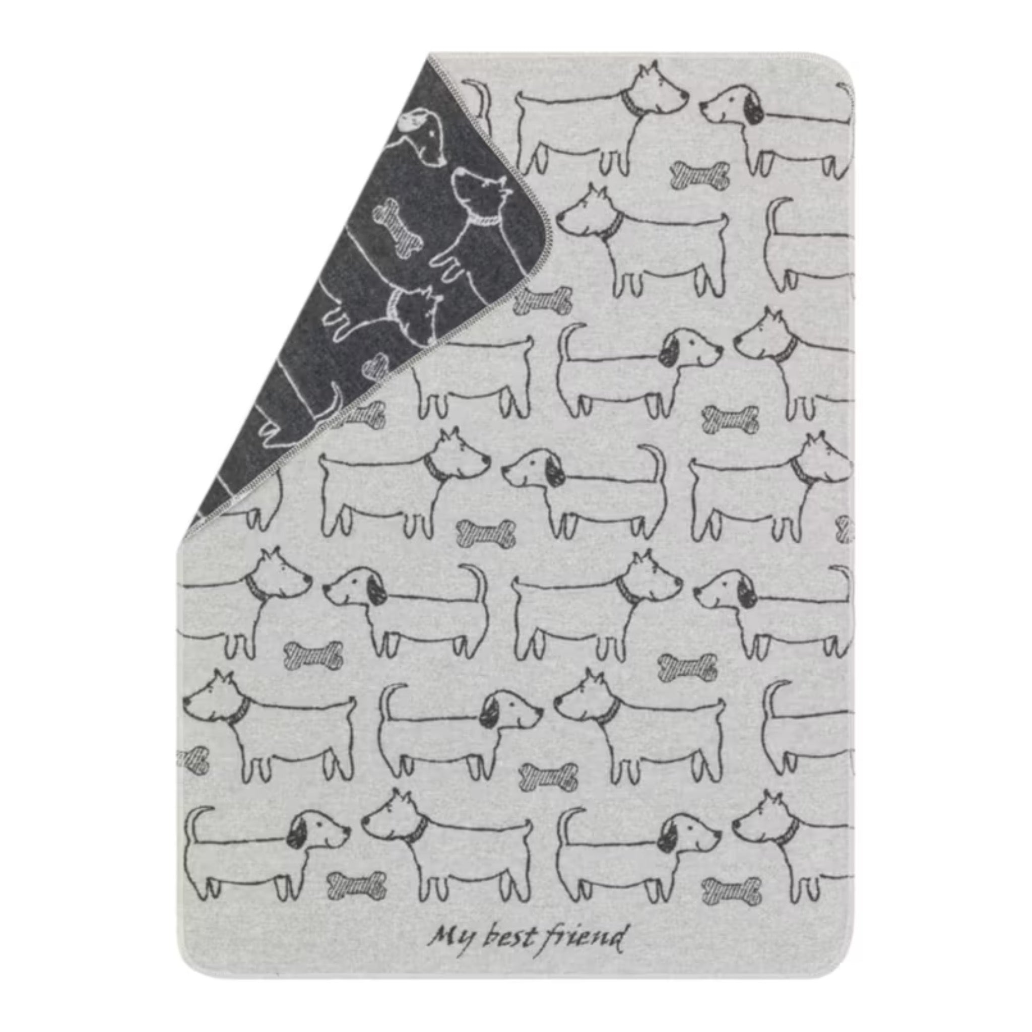 Haustierdecke "best friends allover", Kuscheldecke