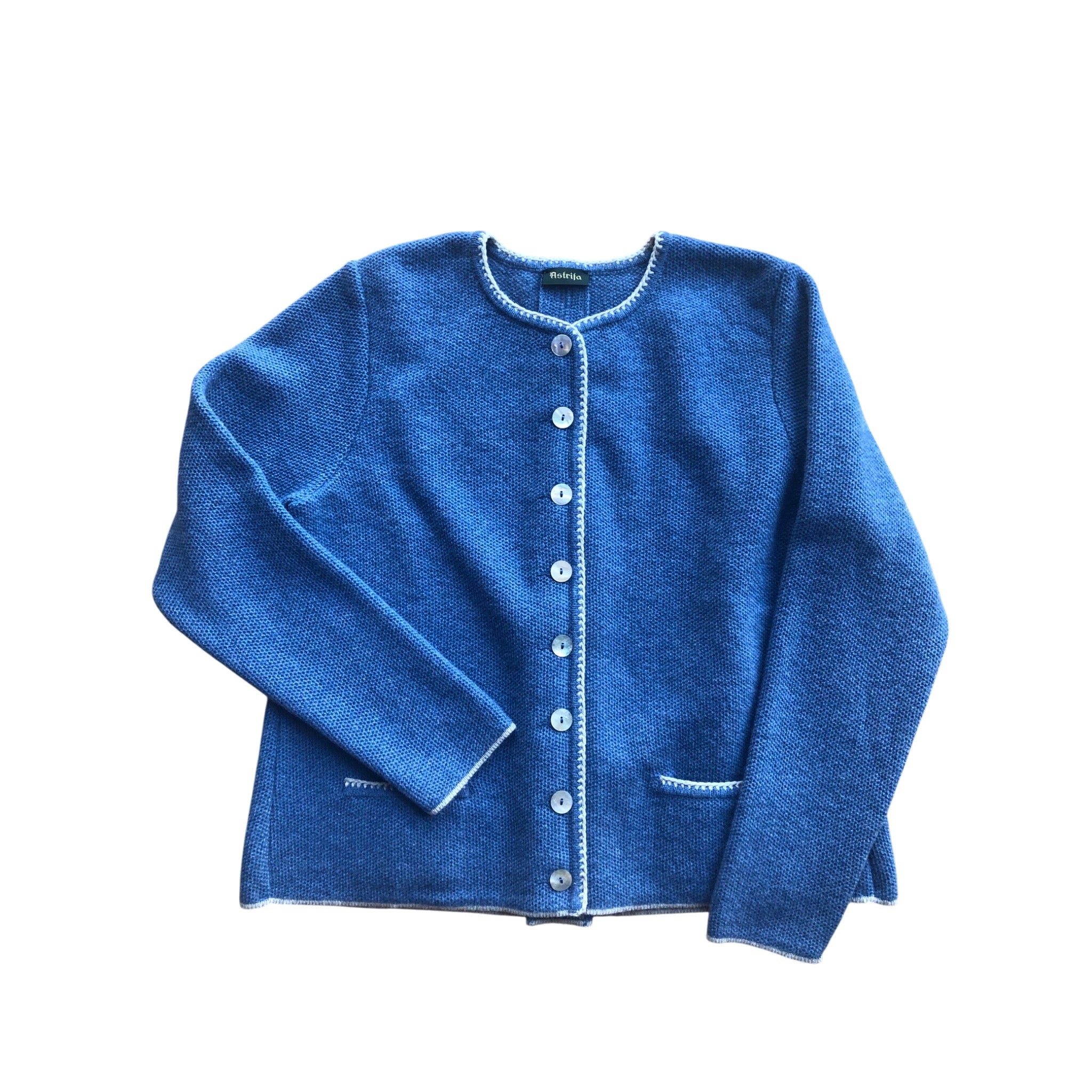 Astrifa Strickjacke, Janker Bischofswiesen mit Rückenfalte, Schlamm