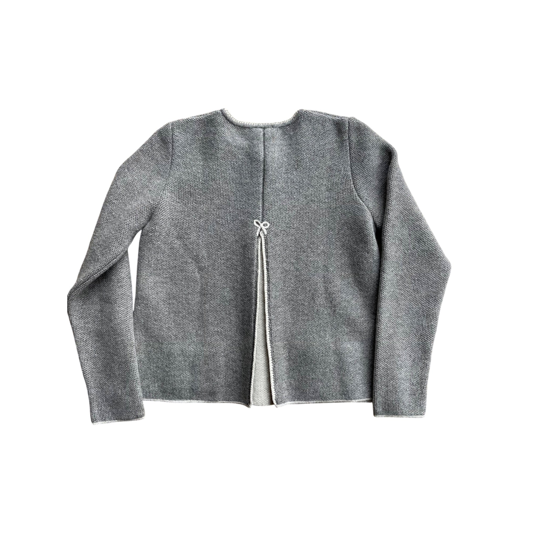 Astrifa Strickjacke, Janker Bischofswiesen mit Rückenfalte, Schlamm